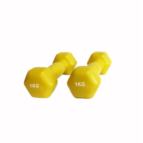 Гантель  Generation Fitness VDD-01-1кг желтый - фото №4